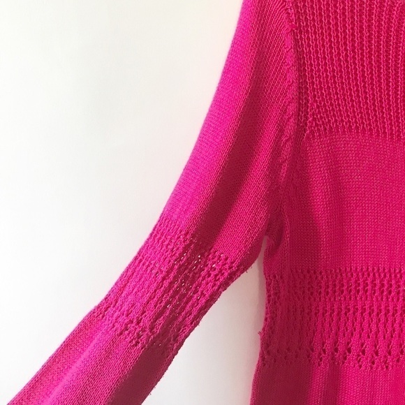 Chelsea & Theodore pink knit & crochet detail M - Picture 4 of 8